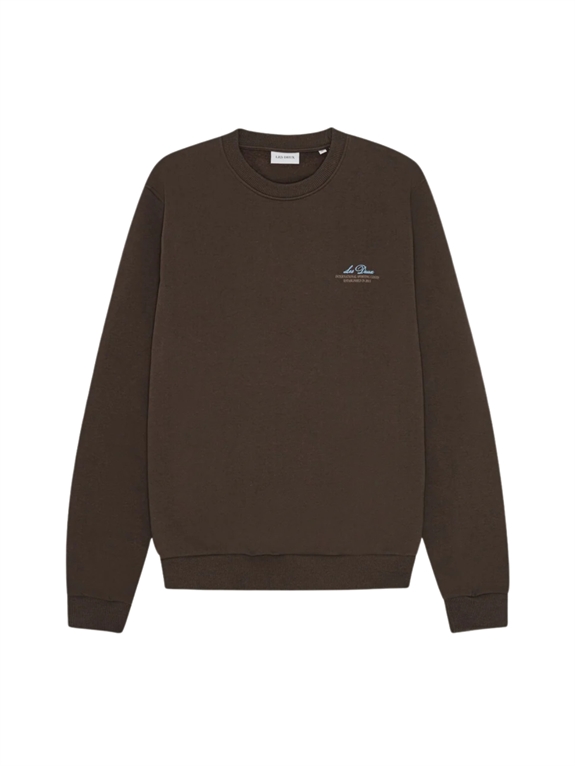 Les Deux Ben Globe Sweatshirt - Turkish Coffee Brown